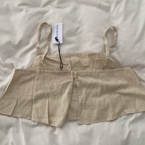NWT brand new! WeWoreWhat linen trapeze tank - Picture 2 of 4